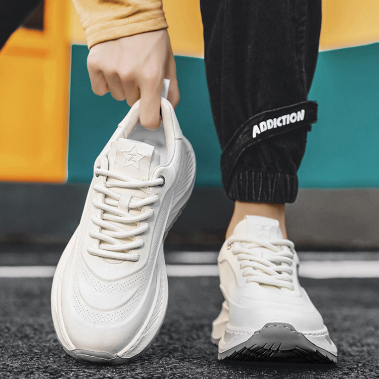 Elevate Your Style with Men's Thick-Soled Breathable Sports Sneakers - Perfect for Casual Days and Active Adventures!