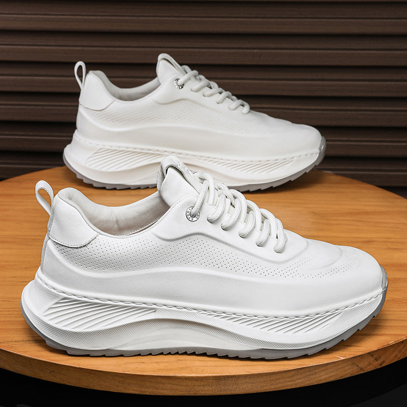 Elevate Your Style with Men's Thick-Soled Breathable Sports Sneakers - Perfect for Casual Days and Active Adventures!