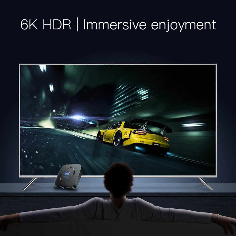Elevate Your Entertainment with the HONGTOP H20PRO Smart TV Box - 6K Streaming, Android 10, and WiFi6 Connectivity!