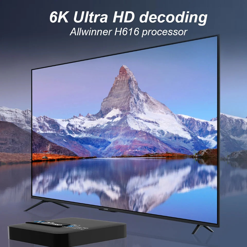Elevate Your Entertainment with the HONGTOP H20PRO Smart TV Box - 6K Streaming, Android 10, and WiFi6 Connectivity!