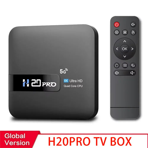 Elevate Your Entertainment with the HONGTOP H20PRO Smart TV Box - 6K Streaming, Android 10, and WiFi6 Connectivity!