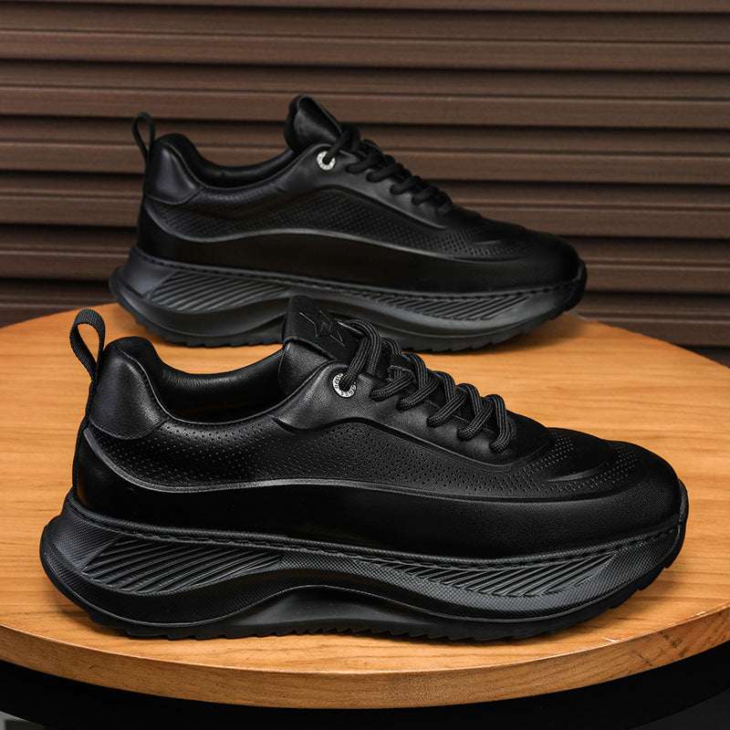 Elevate Your Style with Men's Thick-Soled Breathable Sports Sneakers - Perfect for Casual Days and Active Adventures!