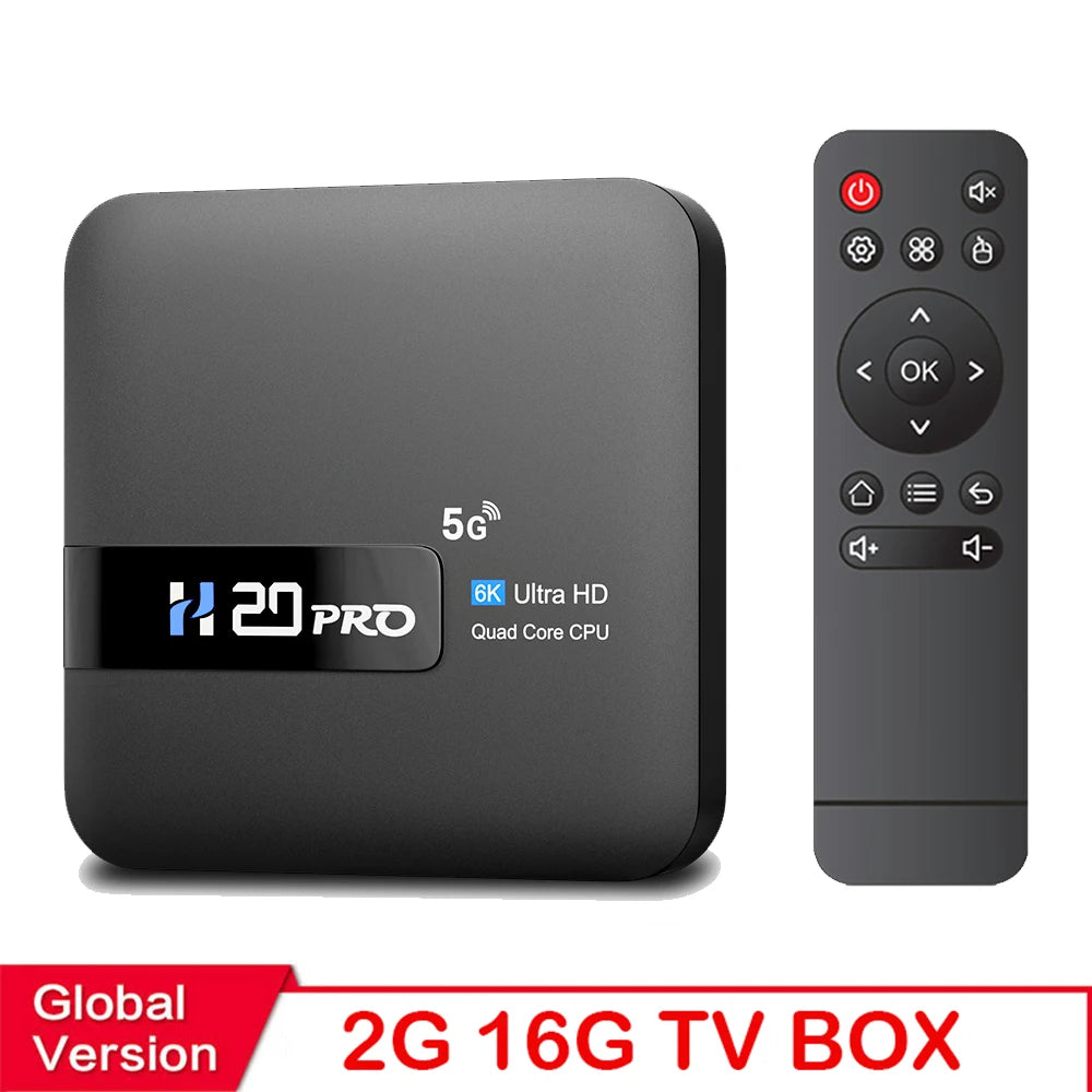 TOPSION H20PRO Smart TV Box Android 14.0 con Asistente de Voz