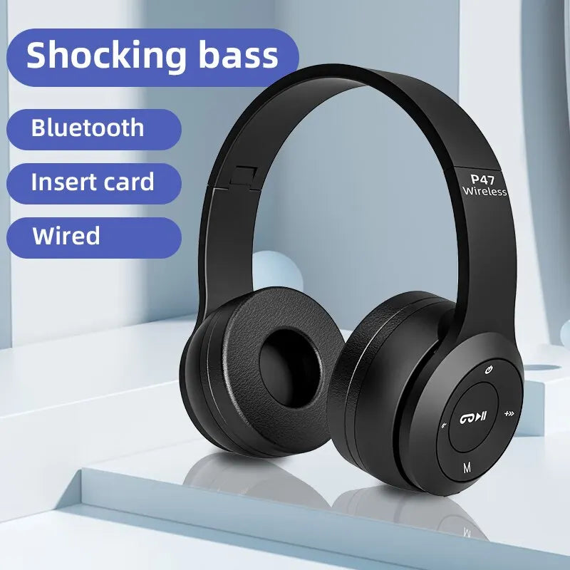 Experience Superior Sound with Bluetooth 5.0 P47 TWS Stereo Headphones - Perfect for Mobile Devices!
