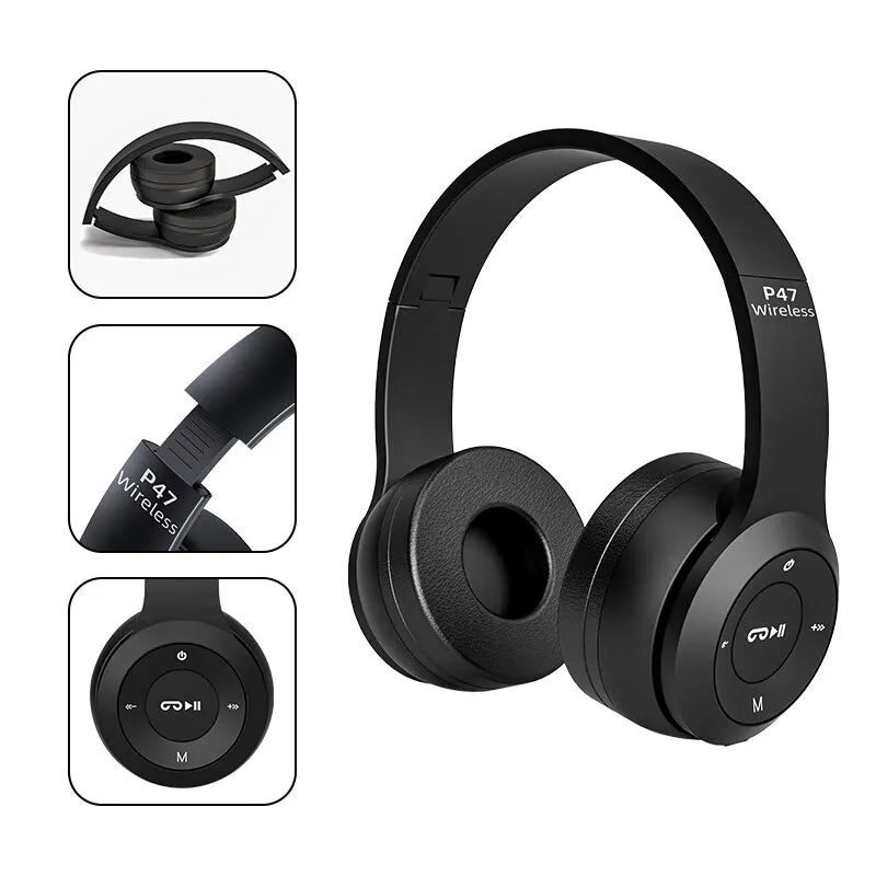 Experience Superior Sound with Bluetooth 5.0 P47 TWS Stereo Headphones - Perfect for Mobile Devices!