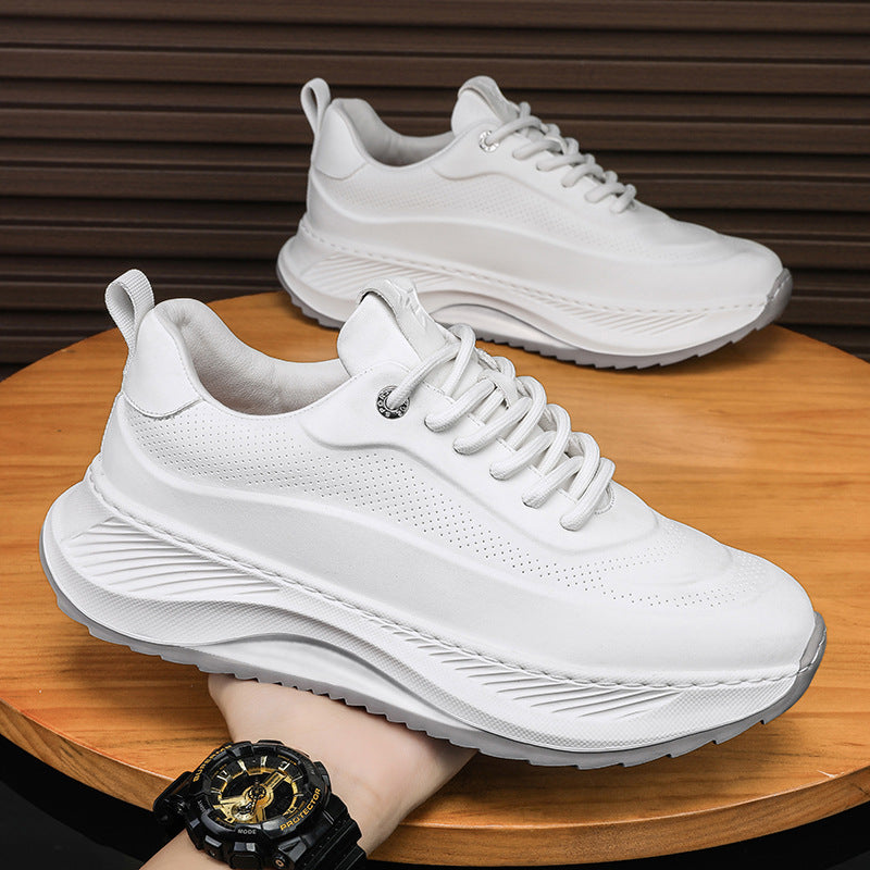 Elevate Your Style with Men's Thick-Soled Breathable Sports Sneakers - Perfect for Casual Days and Active Adventures!