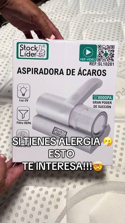 ELIMINADOR DE ÁCAROS POR SUCCIÓN DE POLVO